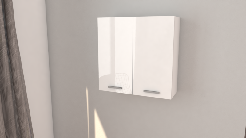 Szafka wisząca NEO Nowoczesnych 80 cm biała POŁYSK - obrazek 2