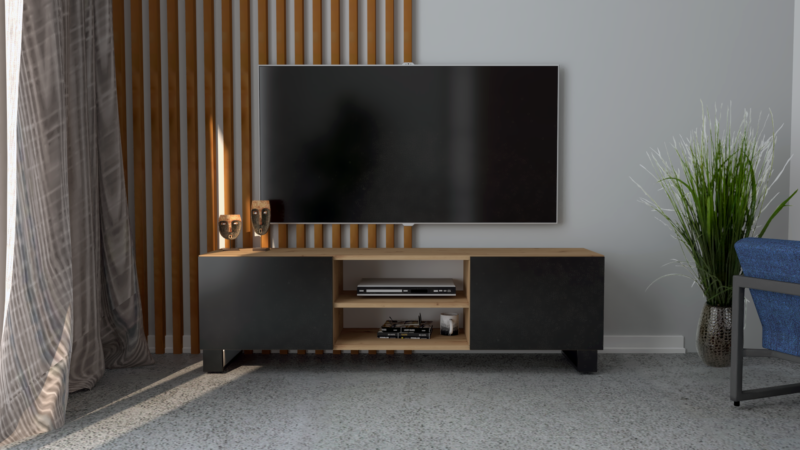 Szafka RTV Stolik pod TV Komoda Sindi LOFT - obrazek 3