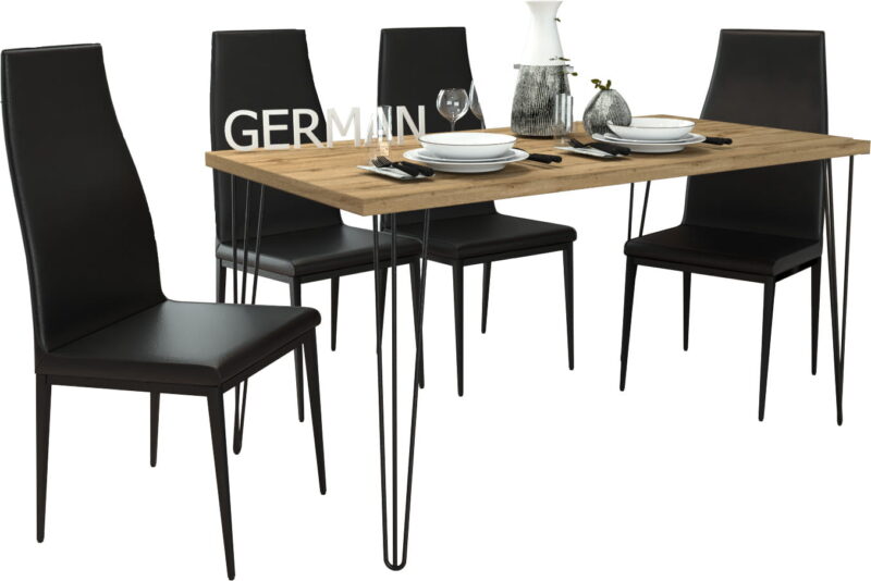 Stół kuchenny do jadalni LOFT METAL 120x60 - obrazek 3