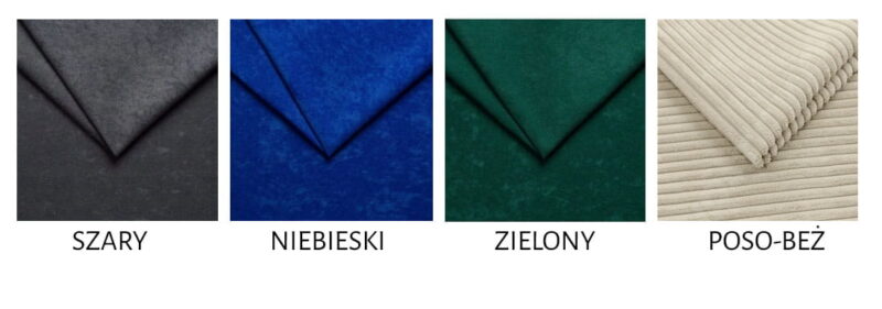 Nowoczesny tapicerowany Taboret do toaleteki BETI Czarny - obrazek 15
