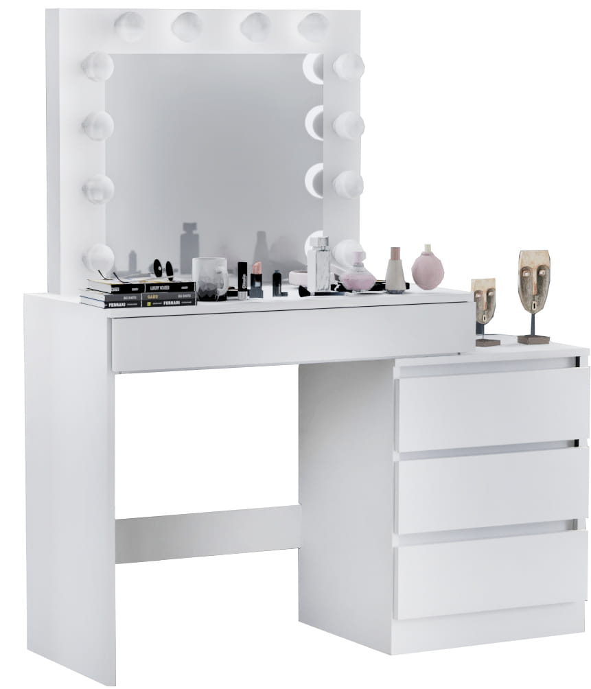 TOALETKA KOSMETYCZNA LUSTRO Z OŚWIETLENIEM 12x LED TABORET - obrazek 10