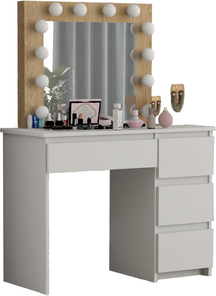 TOALETKA KOSMETYCZNA LUSTRO Z OŚWIETLENIEM 12x LED Zebra Wotan Craft