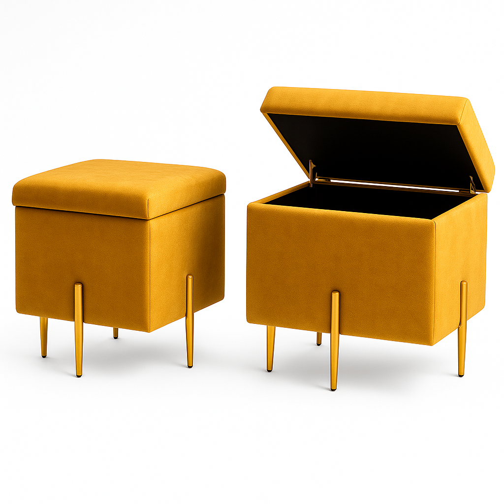 Pufa SOX otwierana ze schowkiem POSO SZARY kufer tapicerowany glamour na złotych nogach do salonu i sypialni - obrazek 19