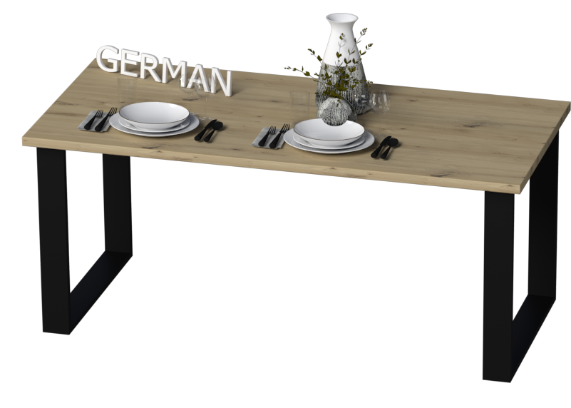 Nowoczesny zestaw do jadalni kuchni STÓŁ i 4 KRZESŁA LOFT METAL - obrazek 3