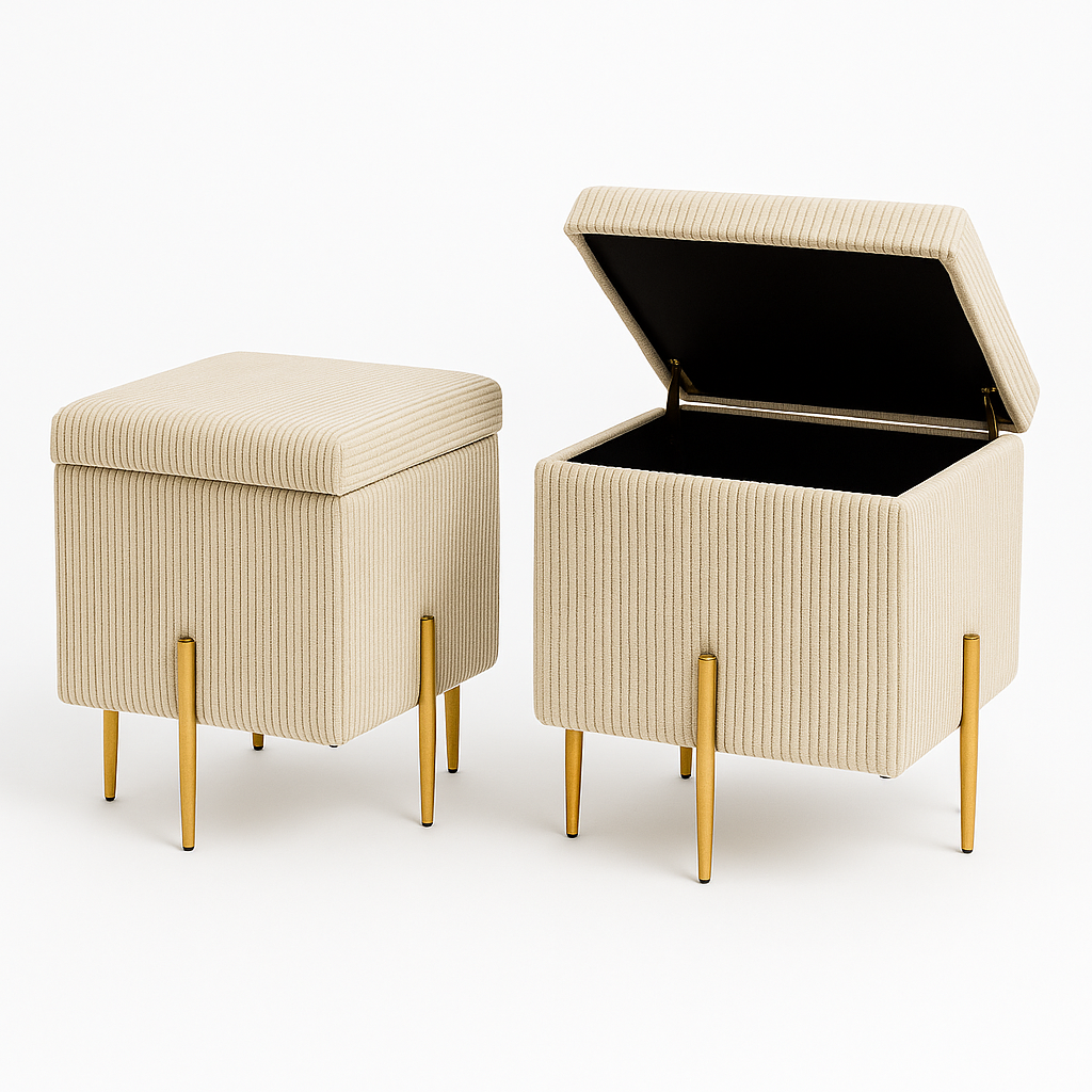 Pufa SOX otwierana ze schowkiem welurowa kufer tapicerowany glamour na złotych nogach do salonu i sypialni Czarny - obrazek 11