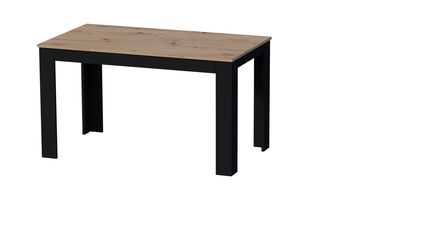 Stół + 4 Krzesła Nowoczesny Skandynawski Styl Loft Dąb Artisan - obrazek 5