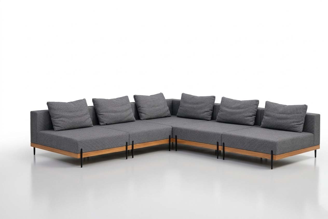 Grand ZESTAW MEBLI OGRODOWYCH PREMIUM Narożnik + PODUSZKI SOFA NA TARAS - obrazek 4